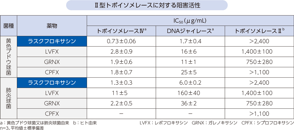 Ⅱ型トポイソメレースに対する阻害活性