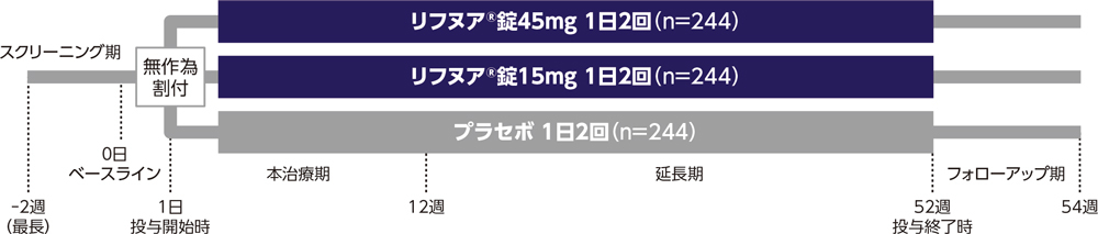 国際共同第Ⅲ相試験方法説明図